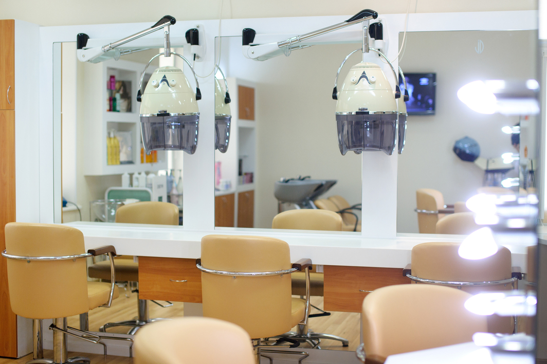 hair styling area
